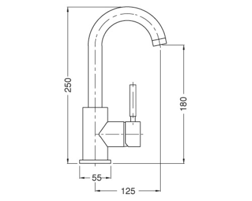 Смеситель на раковину Cezares OLIMP-LSM2-03/24-L