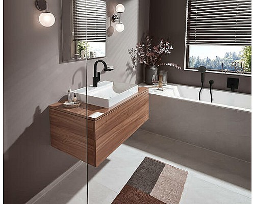 Смеситель для раковины Hansgrohe Vivenis 75030670 Черный матовый