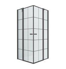 Душевое ограждение NEW TRENDY NEW SOLEO BLACK 90x90x195 (черный)