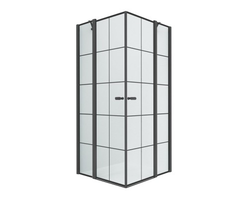 Душевое ограждение NEW TRENDY NEW SOLEO BLACK 90x90x195 (черный)