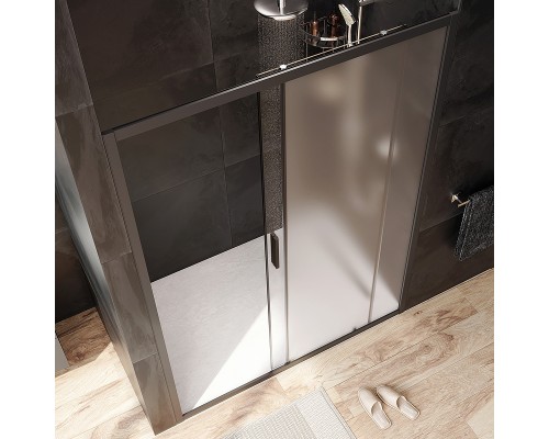 Душевая дверь AM.PM Gem 140 W90G-140-1-195BM Черный матовый -