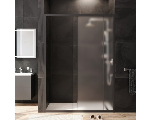 Душевая дверь AM.PM Gem 140 W90G-140-1-195BM Черный матовый -
