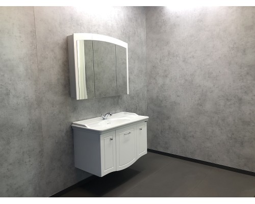 Зеркальный шкаф Comforty Палини 100 00004147994 Белый глянец