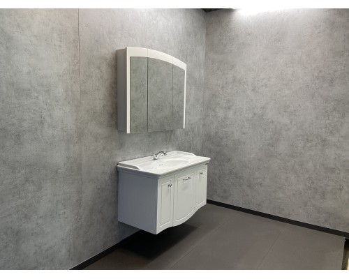 Зеркальный шкаф Comforty Палини 100 00004147994 Белый глянец