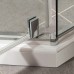 Душевой уголок Vincea Slim-U 90x90 профиль Черный матовый стекло прозрачное