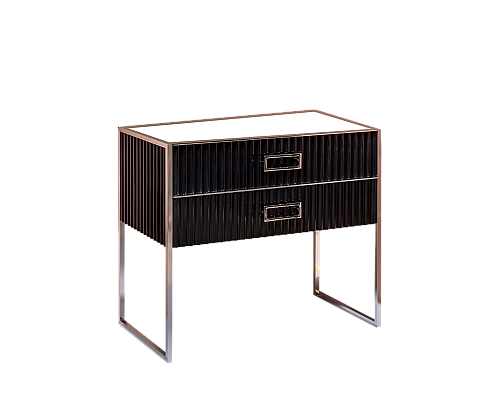 Тумба Armadi Art Monaco 100см h74см черная глянец хром под раковину чашу