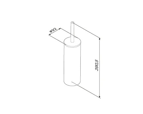 Ершик для унитаза AM.PM Sense L A7433500 Сталь