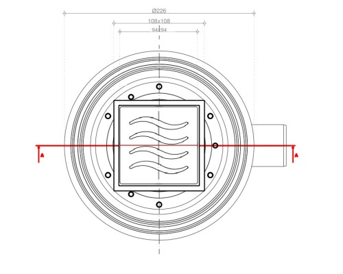 Душевой трап Pestan Confluo Standard Dry 1 Mask 13000067