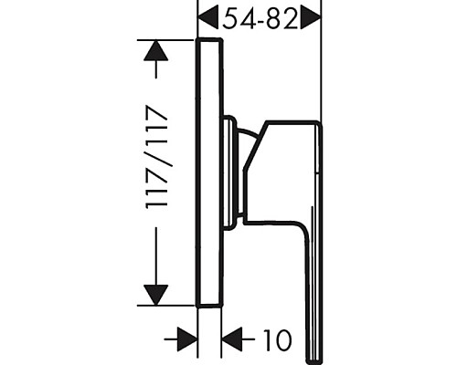 Смеситель для душа Hansgrohe Vivenis 75615700 Белый матовый