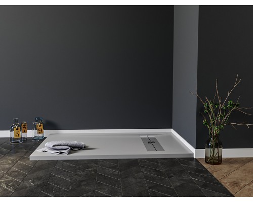 Душевой поддон из искусственного камня Aquanet Delight 160x80 Серый