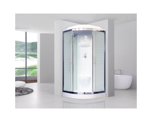 Душевая кабина Royal Bath НК 100x100 стекло матовое задняя стенка Белая