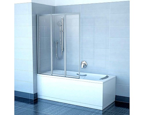Шторка для ванны Ravak VS3 795V0U00Z1 130 сатин Транпарент