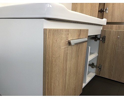 Тумба с раковиной Comforty Рига 70 00004142215 подвесная Дуб сонома