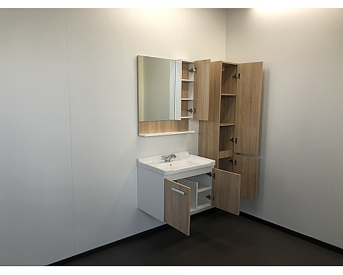 Тумба с раковиной Comforty Рига 70 00004142215 подвесная Дуб сонома