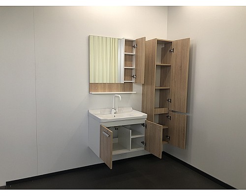 Тумба с раковиной Comforty Рига 70 00004142215 подвесная Дуб сонома