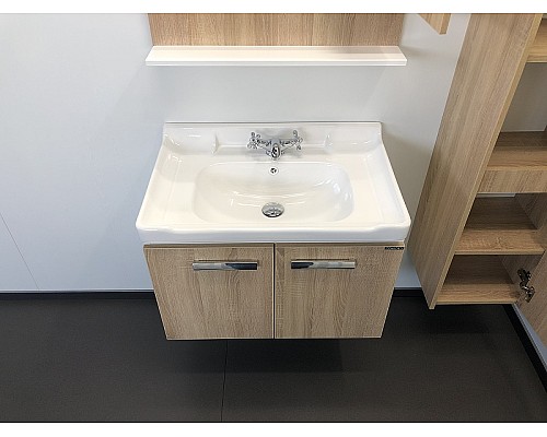 Тумба с раковиной Comforty Рига 70 00004142215 подвесная Дуб сонома