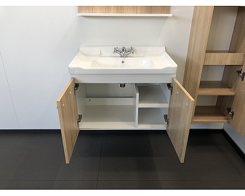 Тумба с раковиной Comforty Рига 70 00004142215 подвесная Дуб сонома