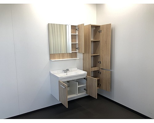 Тумба с раковиной Comforty Рига 70 00004142215 подвесная Дуб сонома