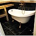Ванна из искусственного камня Castone Даллас King 175x80 Белая ножки Золото
