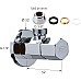 Запорный вентиль Remer 128E1210 Хром