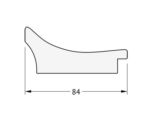 Зеркало Evoform Exclusive 146х61 BY 1269 с фацетом в багетной раме - Фреска 84 мм