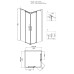 Душевой уголок Grossman GR-3090 Galaxy 90x90 квадрат двери раздвижные