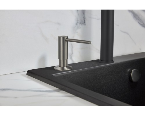 Дозатор для жидкого мыла Milacio Ultra MC.931.GM Вороненая сталь