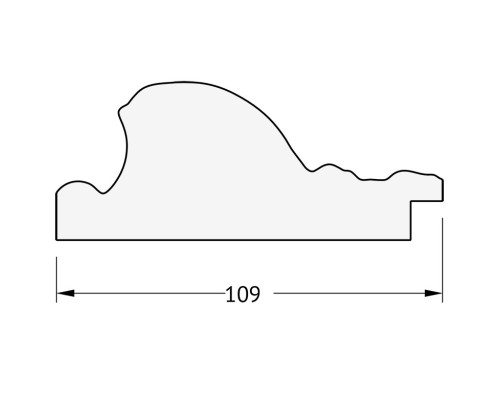 Зеркало Evoform Exclusive 90х60 BY 3426 с фацетом в багетной раме - Виньетка серебро 109 мм