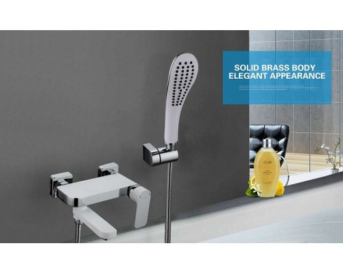 Смеситель для ванны Gappo G48 G3248 Белый Хром