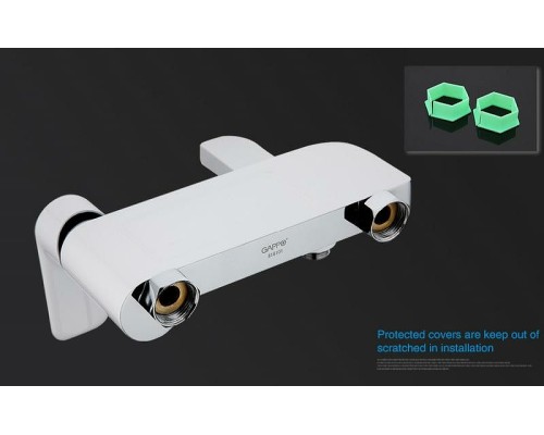 Смеситель для ванны Gappo G48 G3248 Белый Хром
