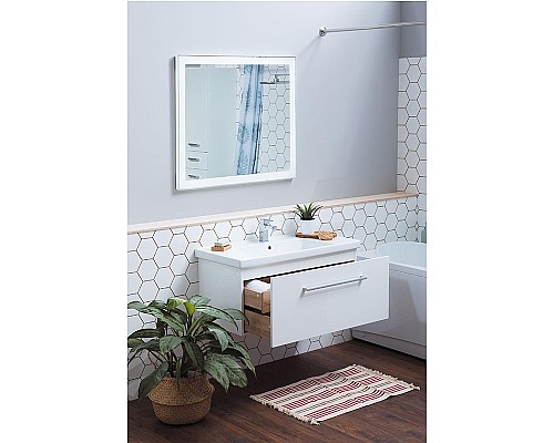 Тумба под раковину Dreja Big Inn 65 77.0201W подвесная Белый глянец