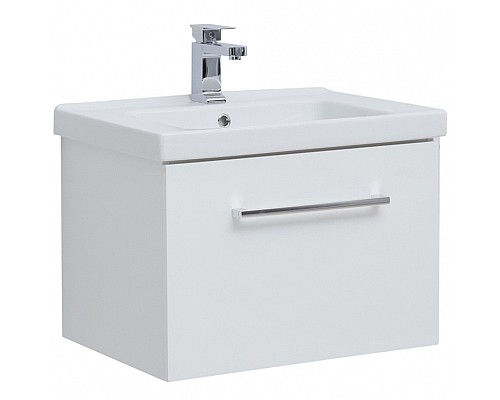 Тумба под раковину Dreja Big Inn 65 77.0201W подвесная Белый глянец