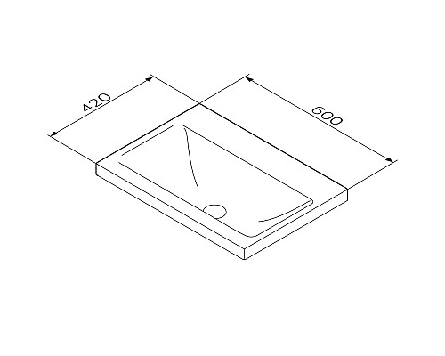 Раковина AM.PM Gem 60 M90WCC0602BM Черная матовая