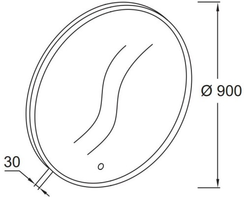 Зеркало Jacob Delafon 90 EB1456-NF с подсветкой с ИК-сенсором