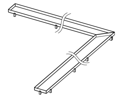 Основа для плитки угловая TECEdrainline "plate" TECE