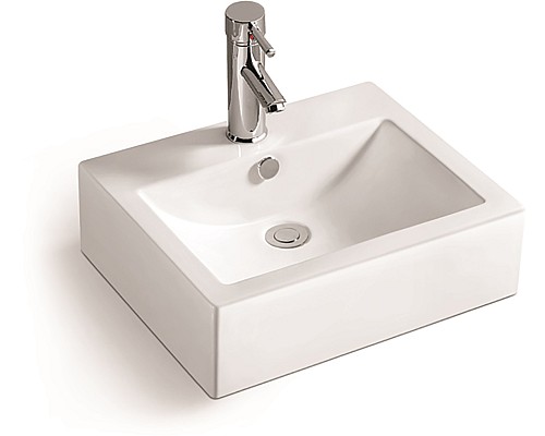 Раковина керамическая накладная SantiLine SL-1005