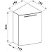 Подвесной шкаф De Aqua Тока 3 35 L 167479 угловой Белый