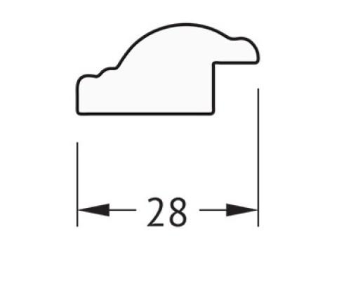 Зеркало Evoform Definite 68х48 BY 0623 в багетной раме - Витое золото 28 мм