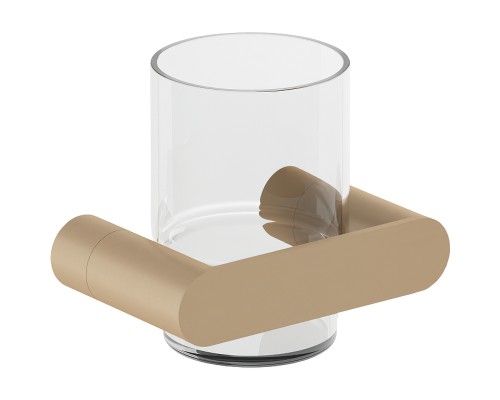 Стакан для зубных щеток Nofer Verona 16881.G Золото матовое