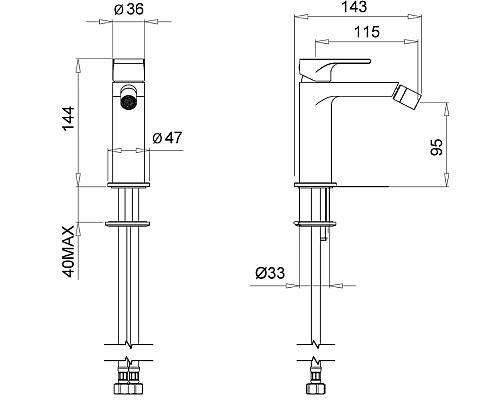Смеситель для биде Migliore Tenesi 25418 Хром