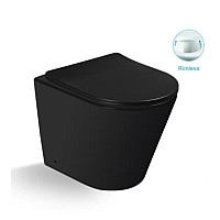 Унитаз напольный безободковый с сиденьем микролифт SantiLine SL-5020MB