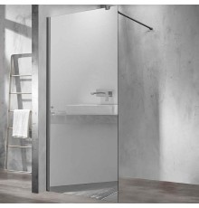 Душевая перегородка Vincea Walk-In 90 VSW-1H900MRGM Вороненая сталь зеркальное