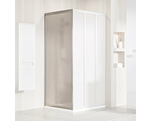Душевая стенка Ravak Supernova APSS-80 94040UR211 профиль Сатин витраж пластик Pearl