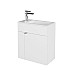 Тумба под раковину Kerama Marazzi LATO подвесная с дверцей 50, белая глянцевая