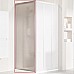 Душевая стенка Ravak Supernova APSS-80 94040UR211 профиль Сатин витраж пластик Pearl
