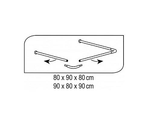 Карниз для ванны Ridder 59501 Белый