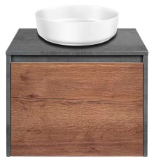 Тумба под раковину Vincea Mesa 60 VMC-2MS600TB подвесная T.Oak Beton