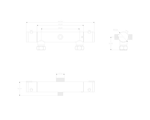 Смеситель термостатический для душа Swedbe Mercury 9022