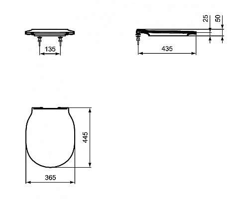 Комплект унитаза с инсталляцией Ideal Standard Connect E211601 с сиденьем Микролифт