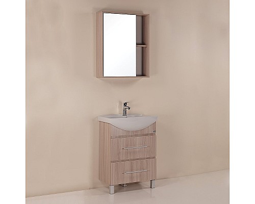 Зеркальный шкаф Onika Дельта 60.00 206060 Ясень шимо светлый